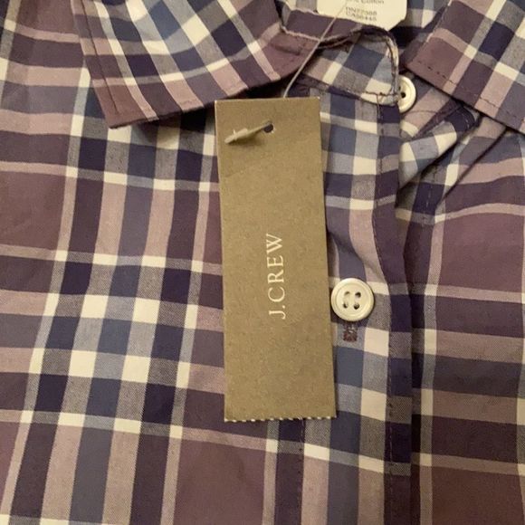 J. CREW The Perfect Shirt Purple Plaid Button Down Shirt - Picture 10 of 10